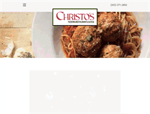 Tablet Screenshot of christospizzasalem.com